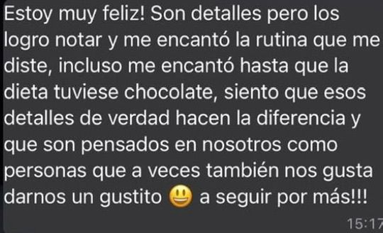 Feedback cliente